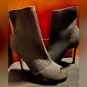 NWT black booties never worn